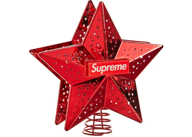 Supreme Projecting Star Tree Topper (UK Plug) Red