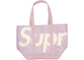 Supreme Raffia Tote Purple