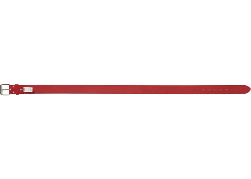 Supreme Repeat Leather Belt (SS23) Red