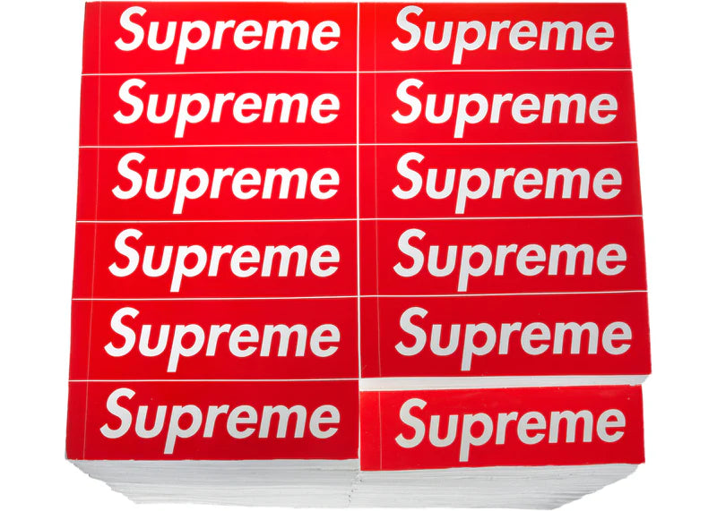 Supreme Rotary Hero Sticker Bricks Stool Side Table Red