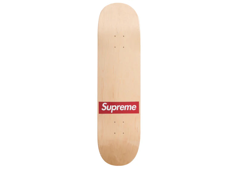 Supreme Routed Box Logo Skateboard Deck Natural