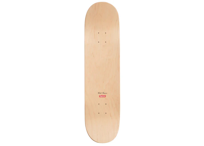 Supreme Routed Box Logo Skateboard Deck Natural