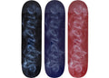 Supreme Smoke Skateboard Deck Black/Navy/Red Set