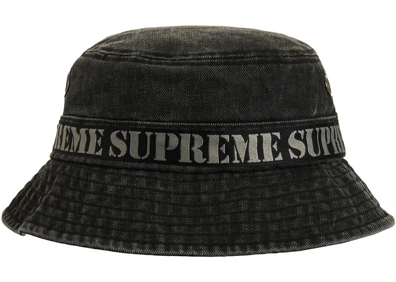 Supreme Stencil Webbing Boonie Black