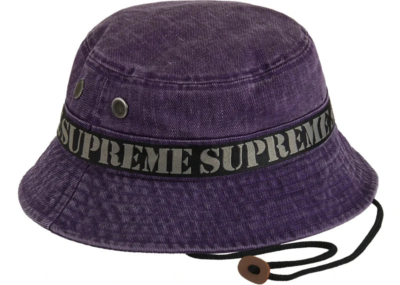 Supreme Stencil Webbing Boonie Purple