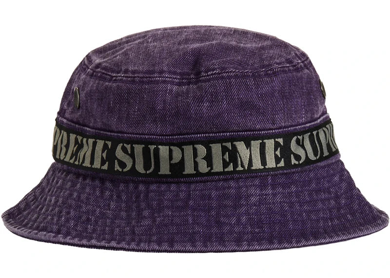 Supreme Stencil Webbing Boonie Purple