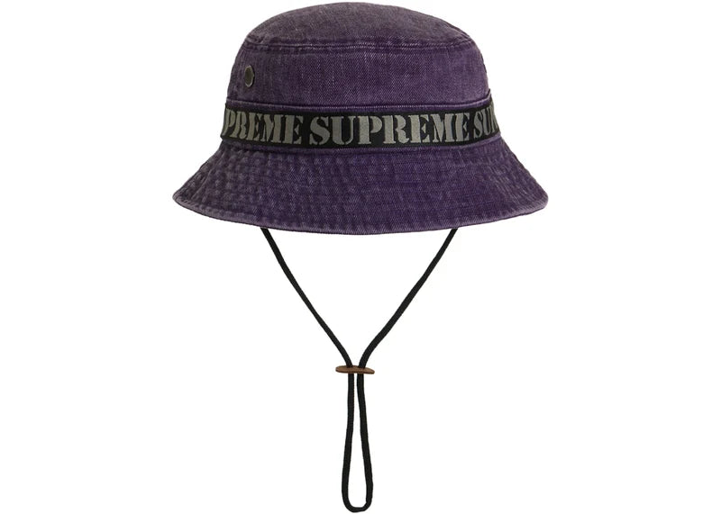 Supreme Stencil Webbing Boonie Purple