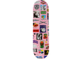 Supreme Stickers Skateboard Deck Pink
