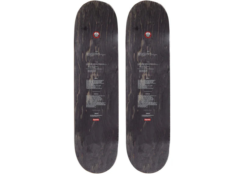 Supreme The Crow Skateboard Deck Set Crushed/Eyes