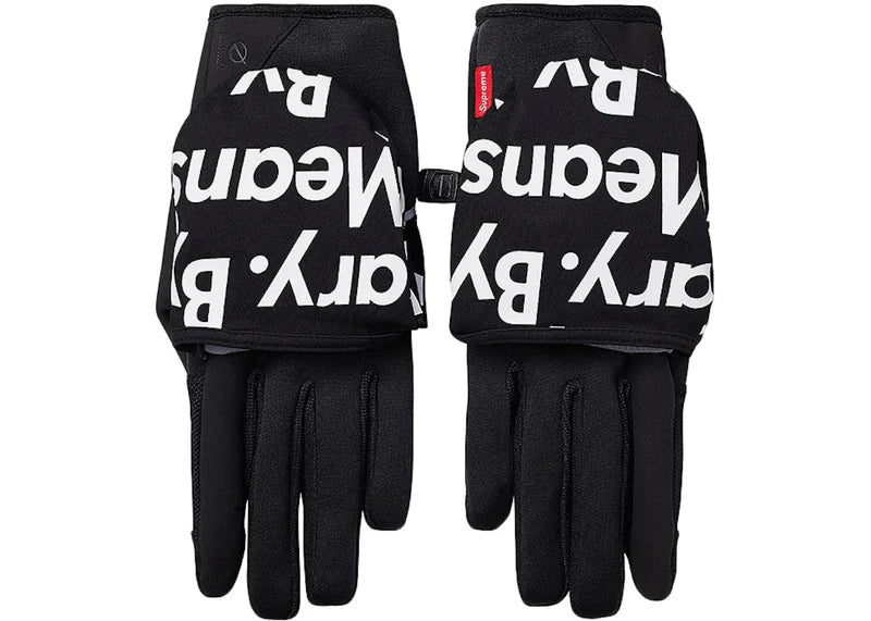 Supreme The North Face By Any Means Winter Runners Gloves Black