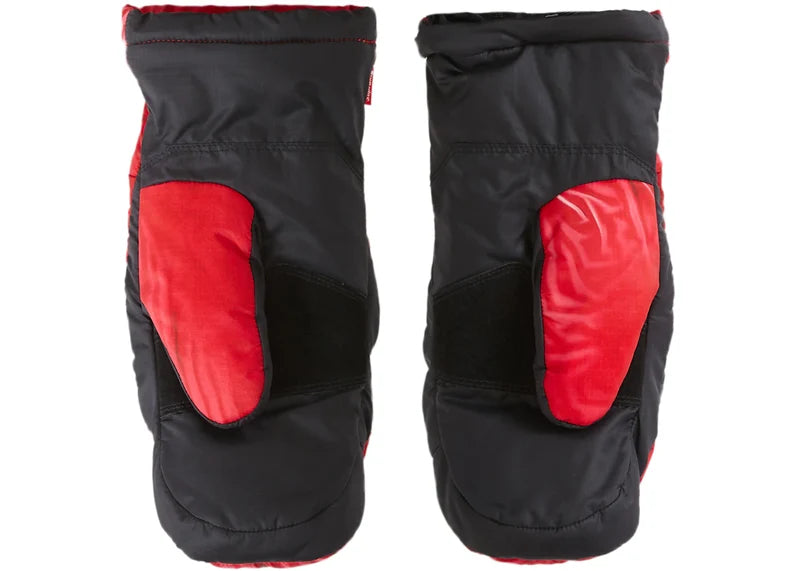 Supreme The North Face Printed Montana Trompe L'oeil Mitt Red