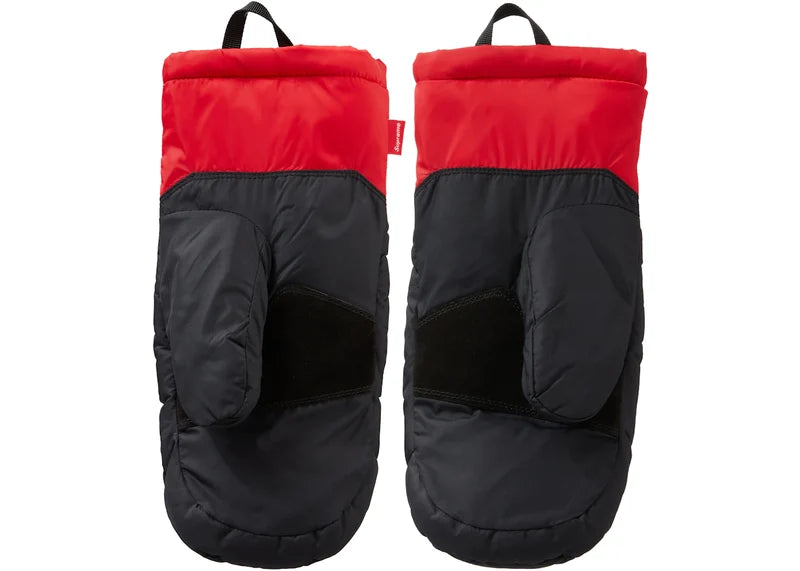 Supreme The North Face S Logo Nuptse Mitts Red