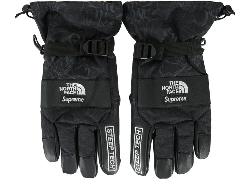 Supreme The North Face Steep Tech Gloves Black Dragon