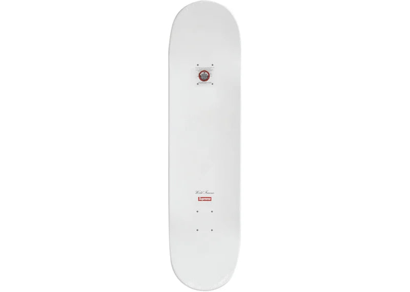 Supreme Tonal Box Logo Skateboard Deck White