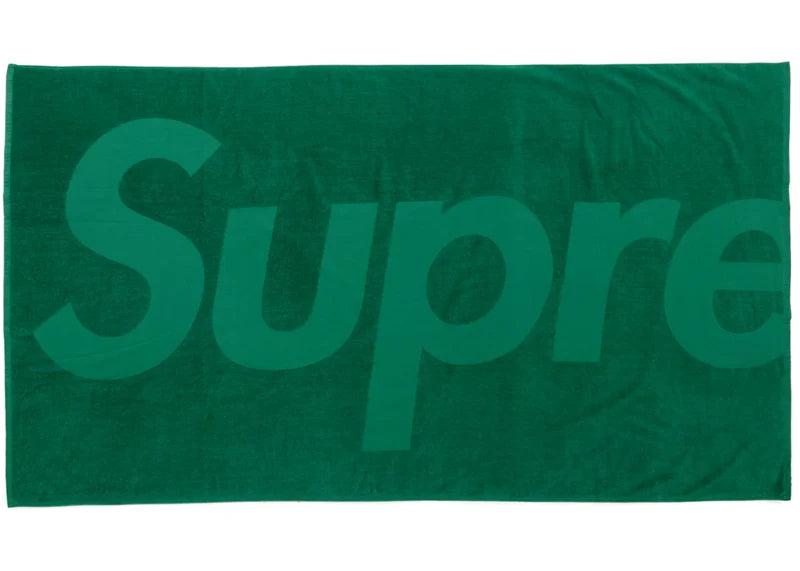Supreme Tonal Logo Towel Green