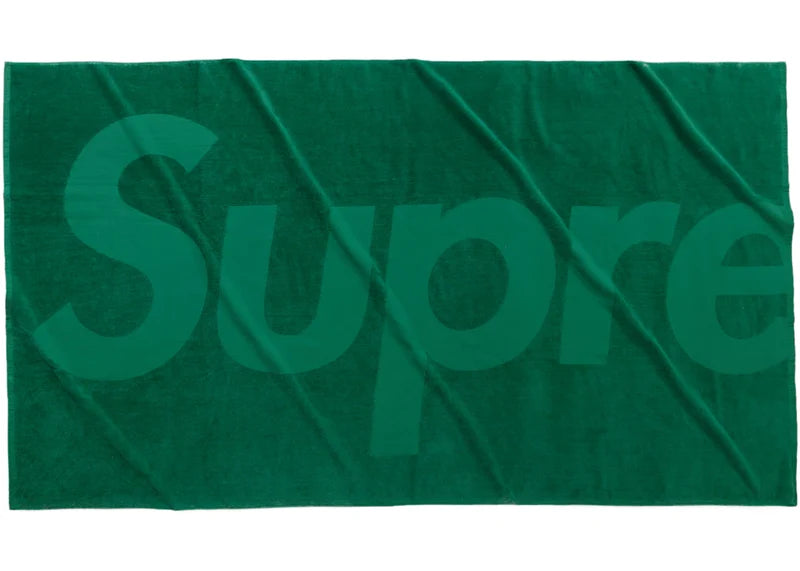 Supreme Tonal Logo Towel Green