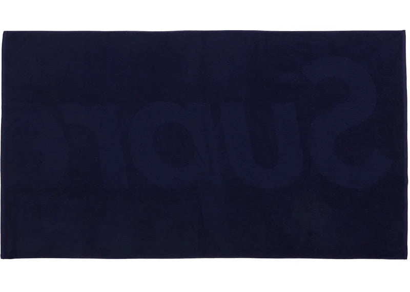 Supreme Tonal Logo Towel Navy