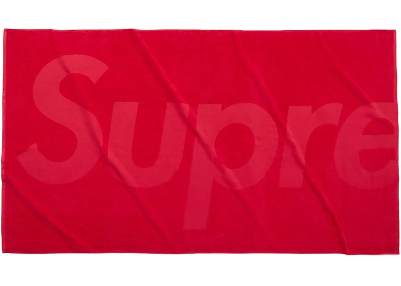 Supreme Tonal Logo Towel Red