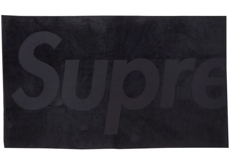 Supreme Tonal Logo Towel (SS24) Black