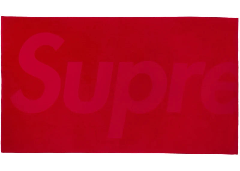 Supreme Tonal Logo Towel (SS24) Red