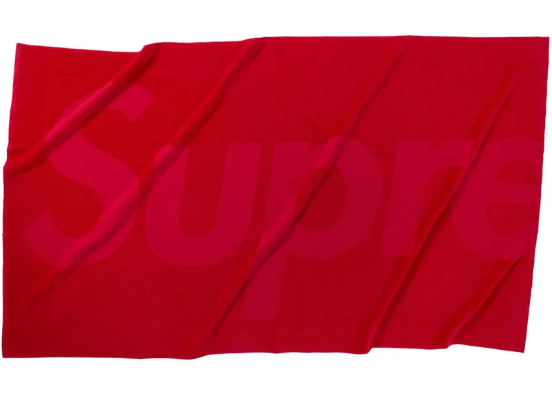 Supreme Tonal Logo Towel (SS24) Red