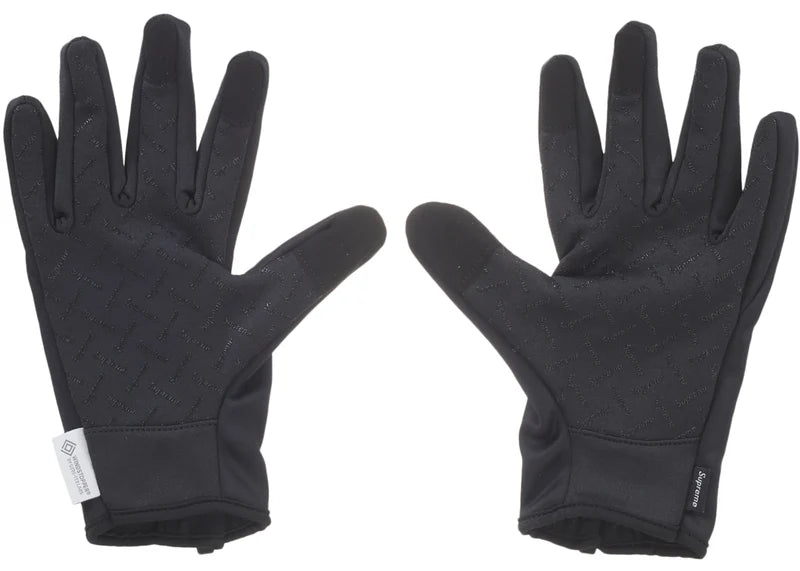 Supreme WINDSTOPPER Zip Gloves Black