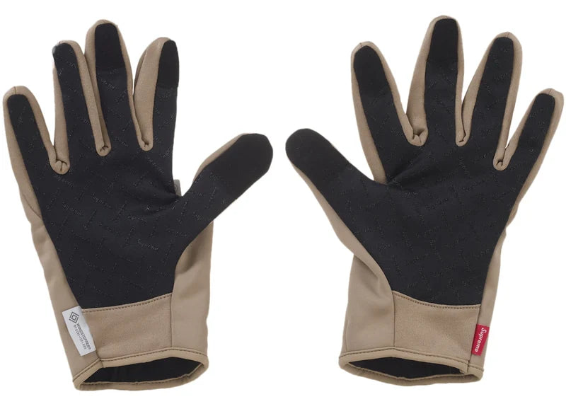 Supreme WINDSTOPPER Zip Gloves Brown