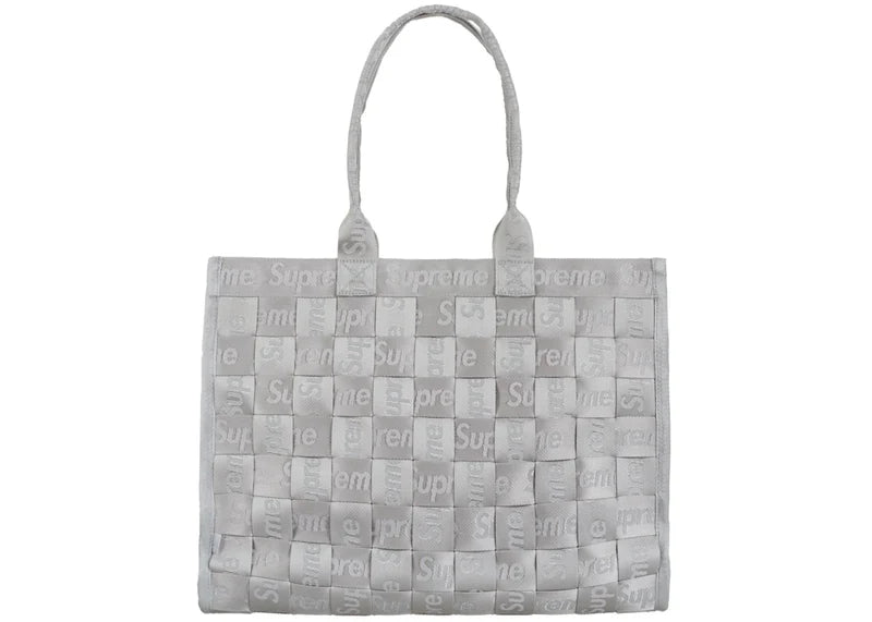 Supreme Woven Tote Grey