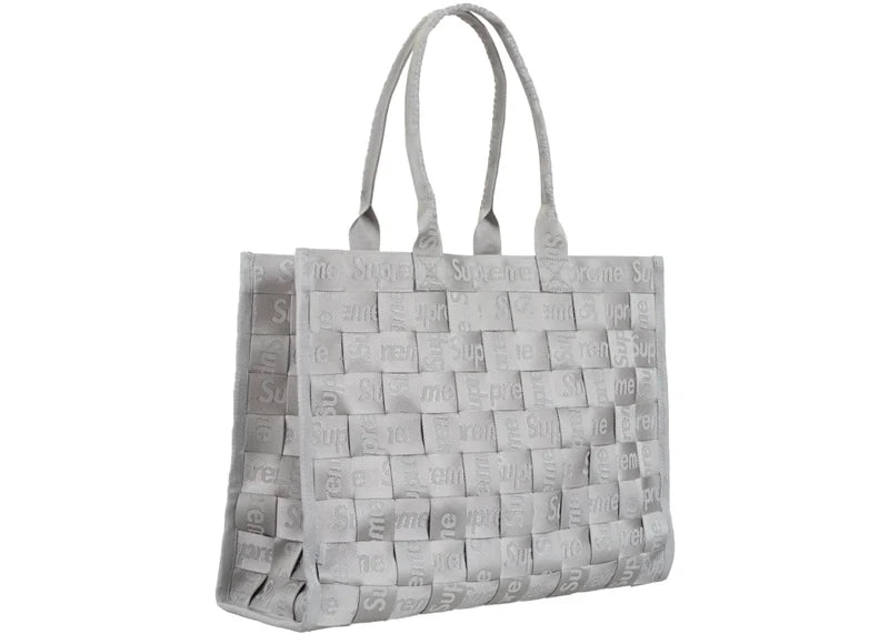 Supreme Woven Tote Grey