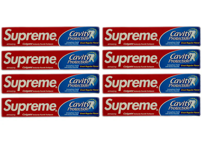 Supreme x Colgate Toothpaste 8x Lot (Not Fit For Human Use)