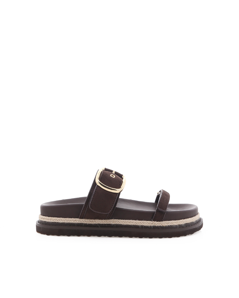 TABITHA - DARK CACAO SUEDE-Sandals-Billini-Billini