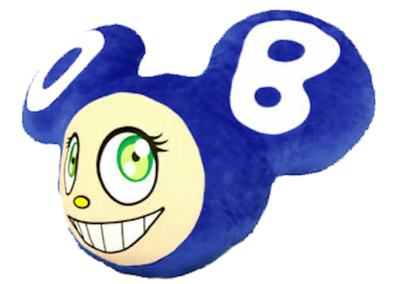 Takashi Murakami DOB Face Pillow Blue