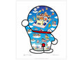 Takashi Murakami Doraemon, Let's Go Beyond The Dimension with Fujiko F. Fujio on a Time Machine Print (Signed, Edition of 300)