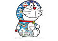Takashi Murakami Doraemon Sitting Up: Weeping Some, Laughing Some Print (Signed, Edition of 300)