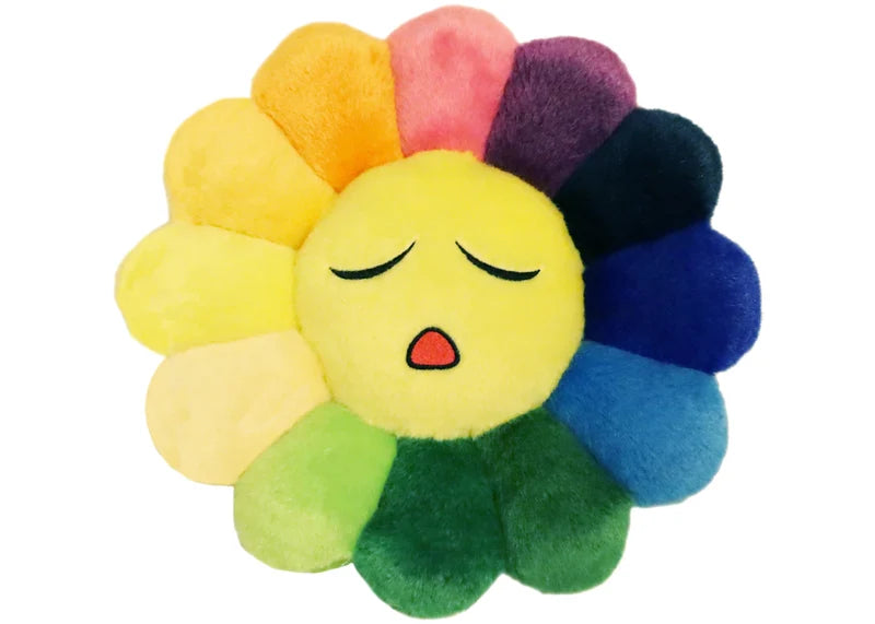 Takashi Murakami Flower Emoji Plush 5 30CM Rainbow/Yellow