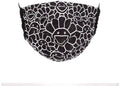Takashi Murakami Flower Pattern Face Mask Black/White