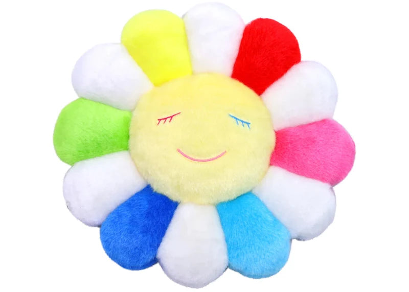 Takashi Murakami Flower Plush 30CM Rainbow/White/Yellow