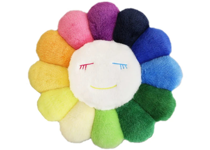 Takashi Murakami Flower Plush 30cm Rainbow/Yellow/White