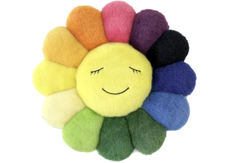 Takashi Murakami Flower Plush 30CM Rainbow/Yellow