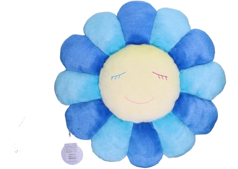 Takashi Murakami Flower Plush 60CM Blue/Turquoise/Yellow