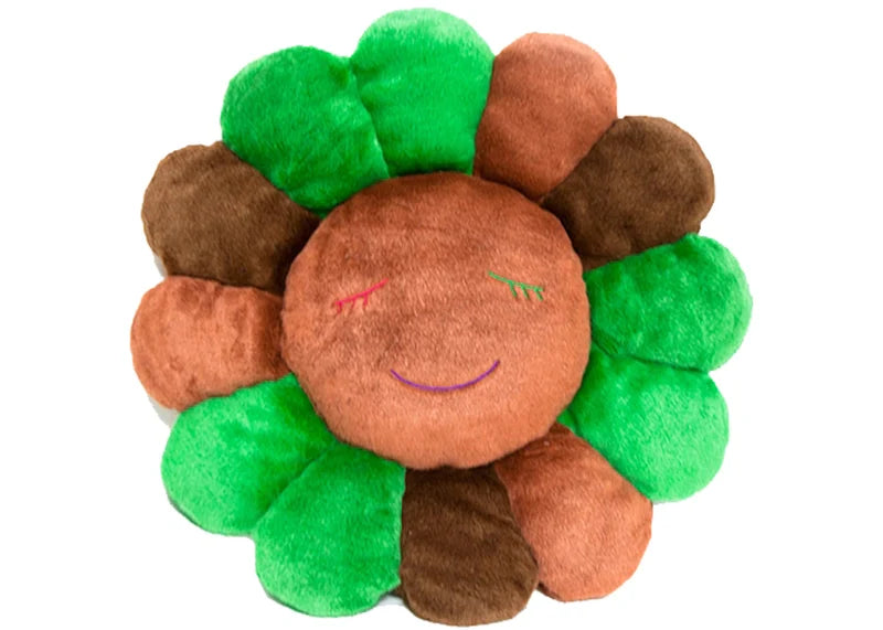 Takashi Murakami Flower Plush 60CM Green/Brown/Light Brown