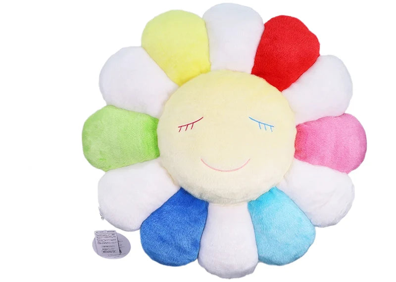 Takashi Murakami Flower Plush 60CM Rainbow/White/Yellow