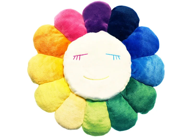 Takashi Murakami Flower Plush 60cm Rainbow/Yellow/White