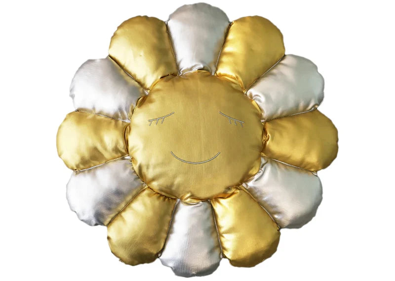 Takashi Murakami Flower Plush 60cm Silver/Gold