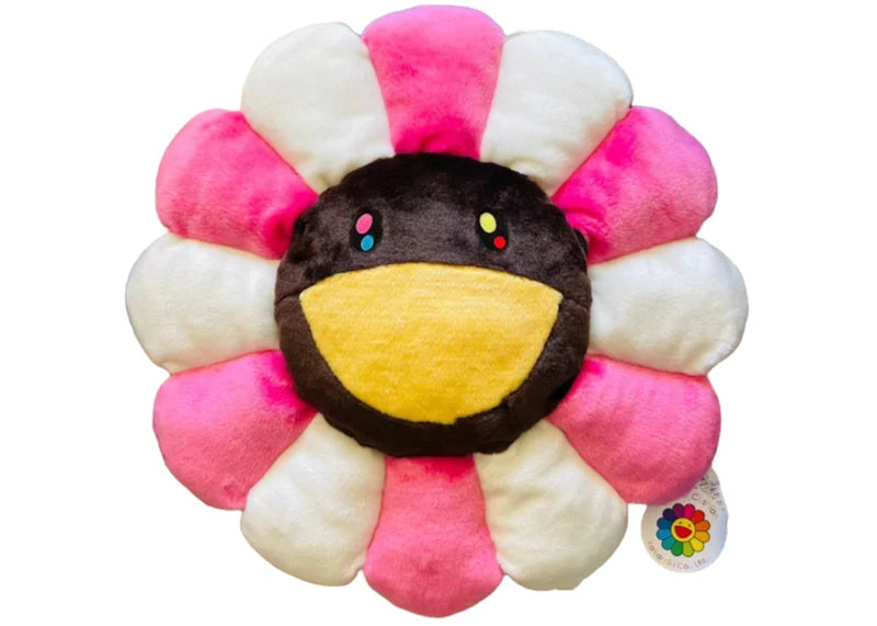 Takashi Murakami Flower Plush 60CM White/Pink/Brown-Yellow