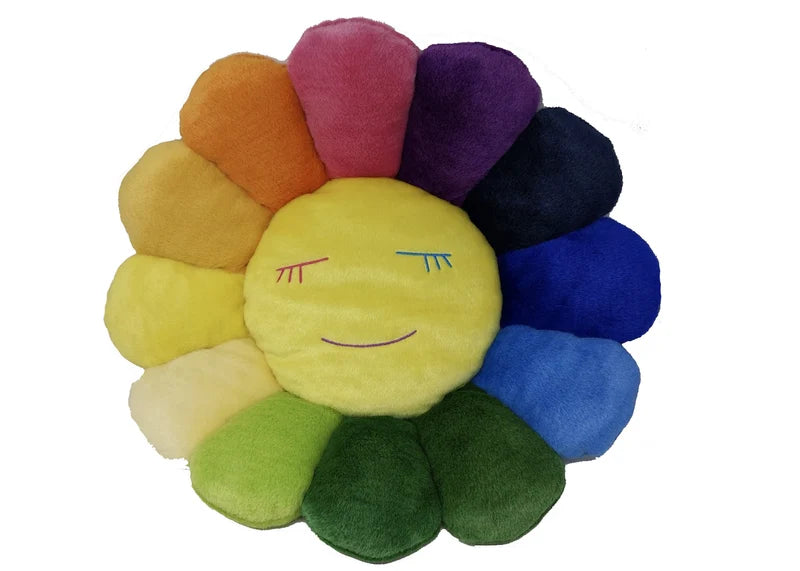 Takashi Murakami Flower Plush MoMA Exclusive 60CM Rainbow/Yellow