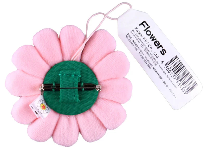 Takashi Murakami Flower Plush Pin Light Pink