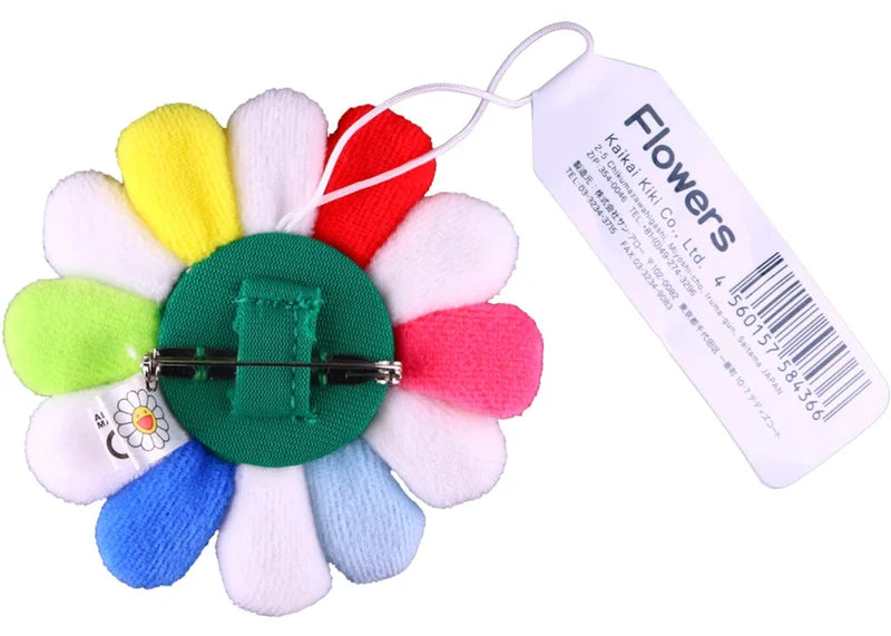 Takashi Murakami Flower Plush Pin Multi