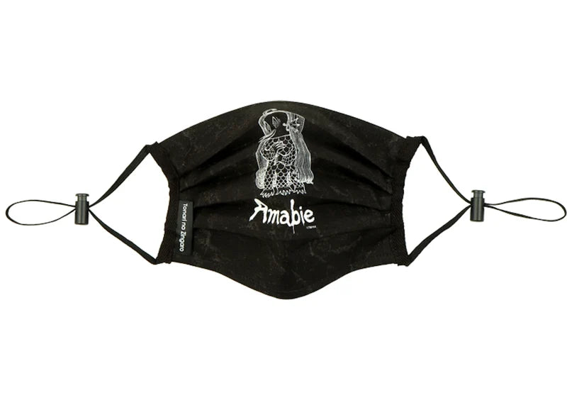Takashi Murakami Kaikai Kiki Amabie Face Mask Black
