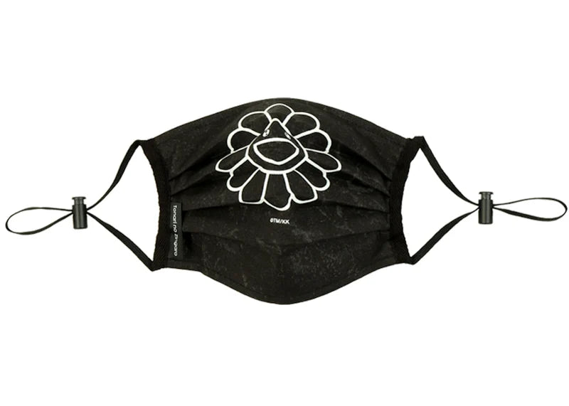 Takashi Murakami Kaikai Kiki Flower Face Mask Black/White